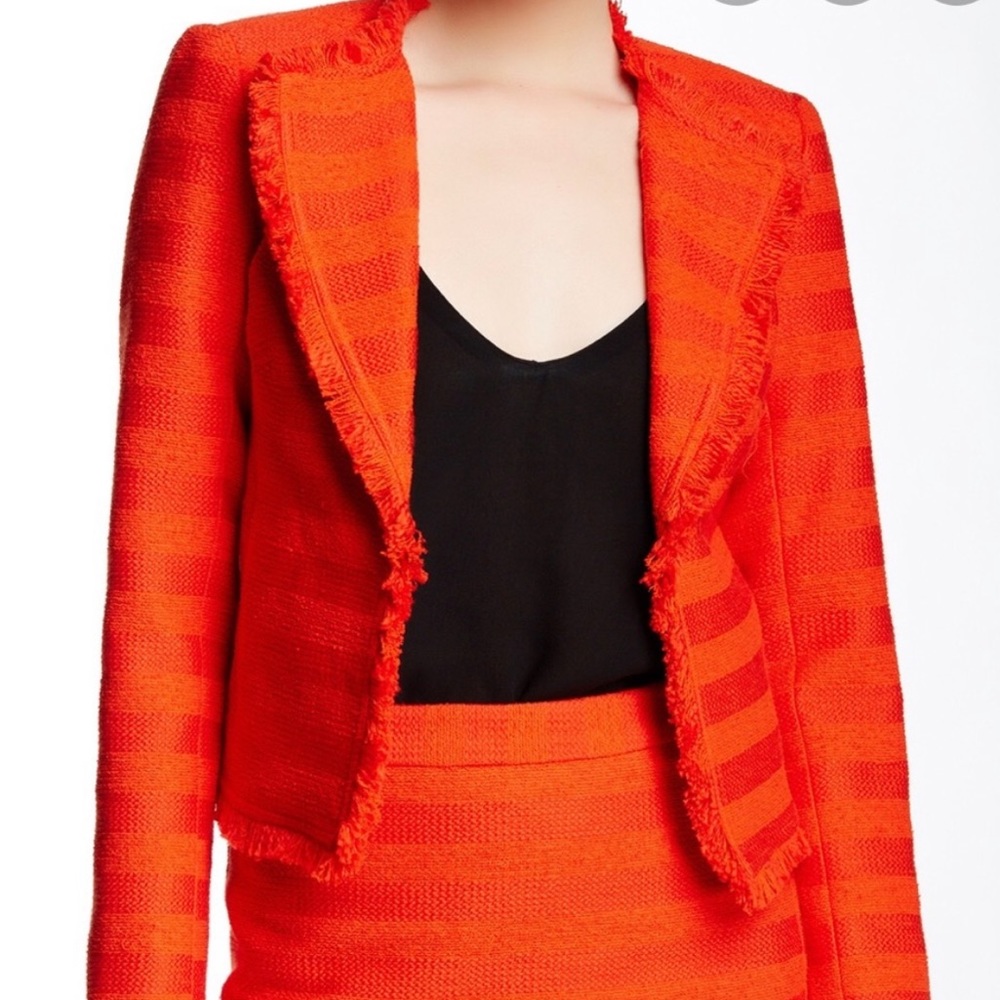 Trina Turk Tweed Jacket SZ 12